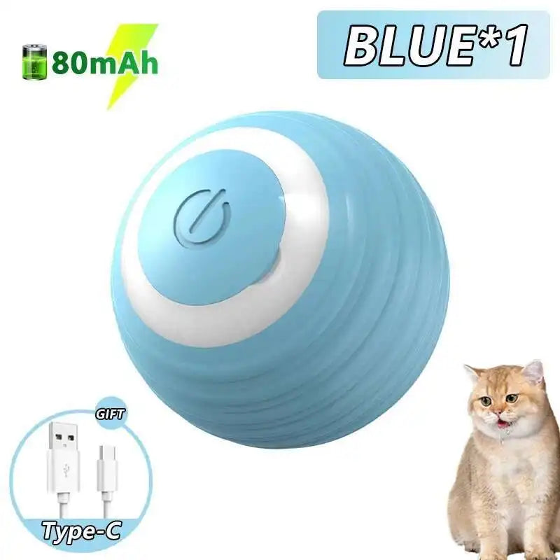 Smart Electronic Dog Toy Ball With Automatic Rolling RGB Lights