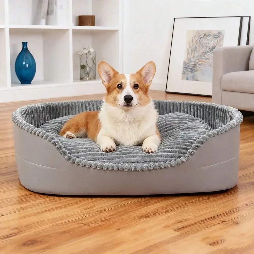 Premium Machine Washable Cotton Pet Bed For Dogs And Cats