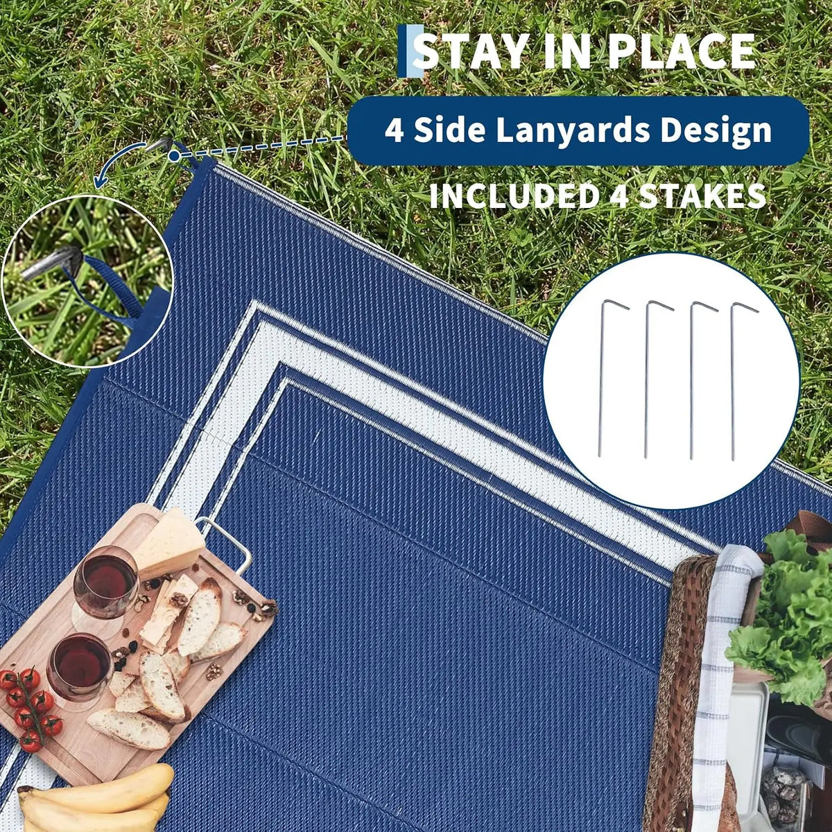 Garvee Waterproof Non Slip Soft Outdoor Rug for Home