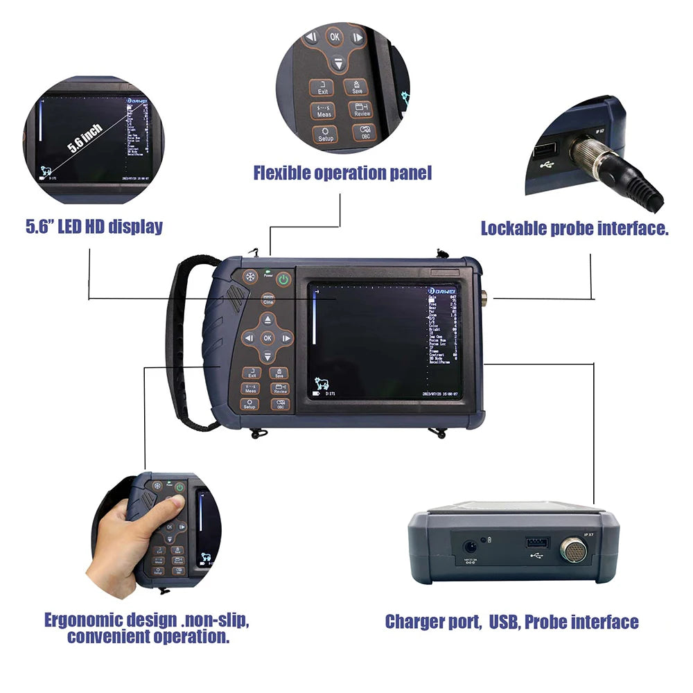 Dawei Portable Veterinary Ultrasound Scanner For Livestock