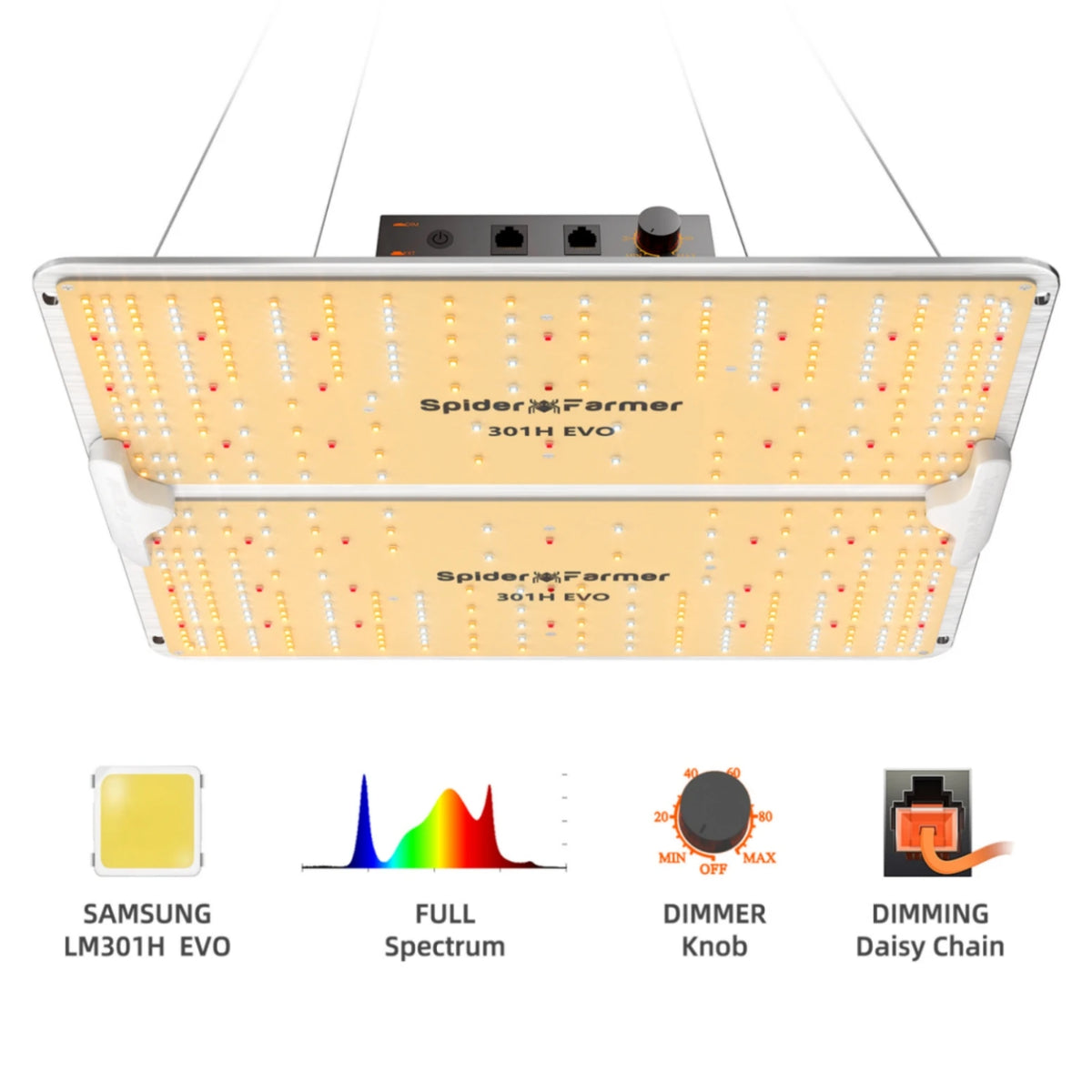 Spider Farmer SF Series LED Grow Light Dimmable SF1000 2000 4000 Full Spectrum Sunlike Phytolamp for Hydroponics Grow Tent