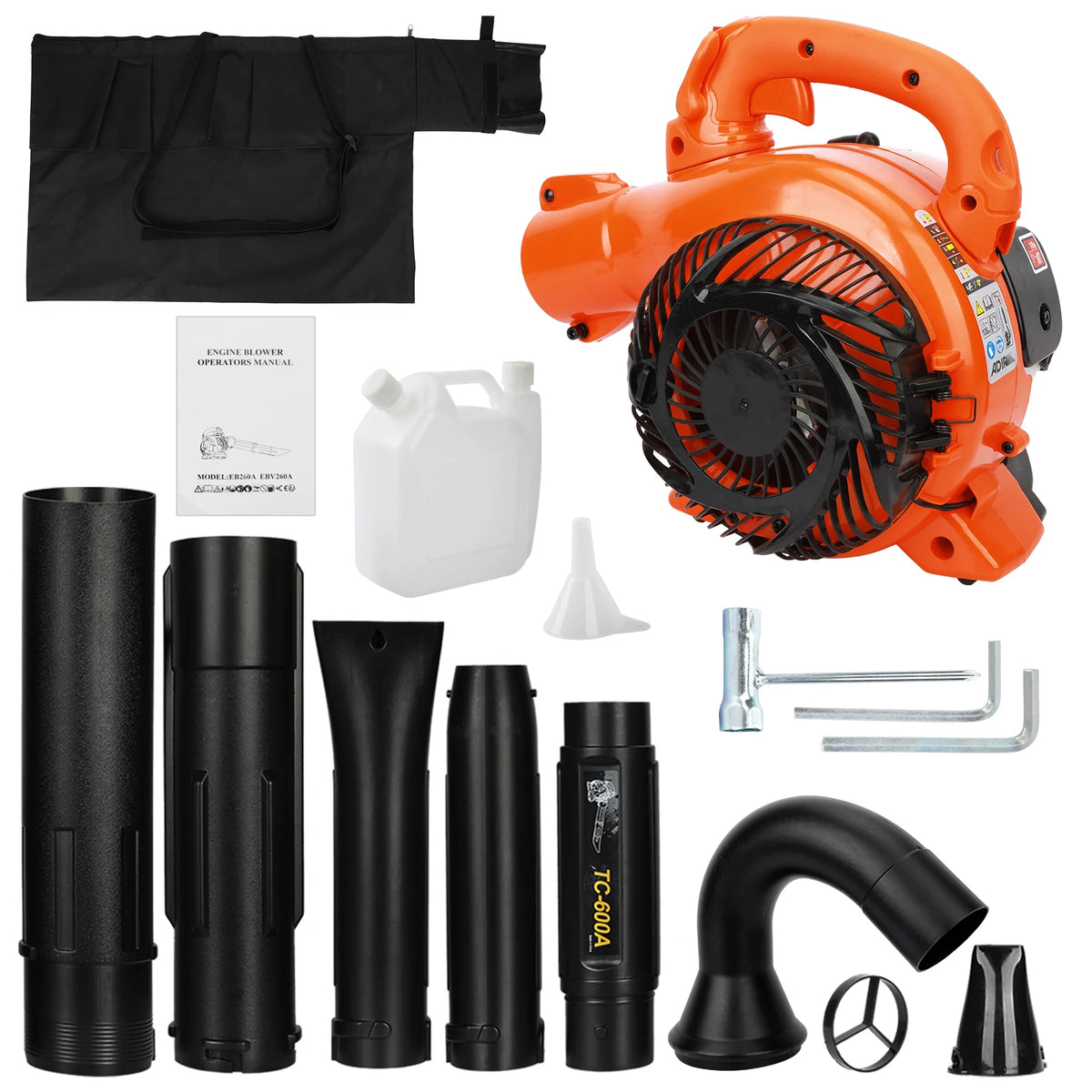 Gas Powered Leaf Blower 2-Stroke Handheld Leaf Blower Dual-Purpose Cleaner Air Blower Powerful Wind Snow Blower Gardening Tools