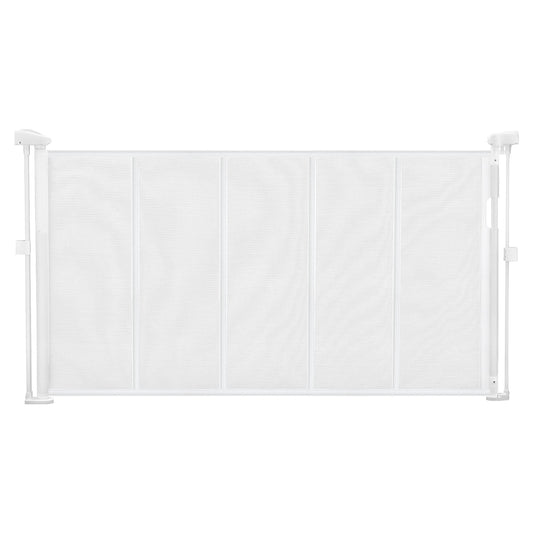 SucceBuy Retractable Baby Gate Extends up to 55/71/110 inch Wide Retractable Gate for Kids or Pets for Indoor Stairs Doorways