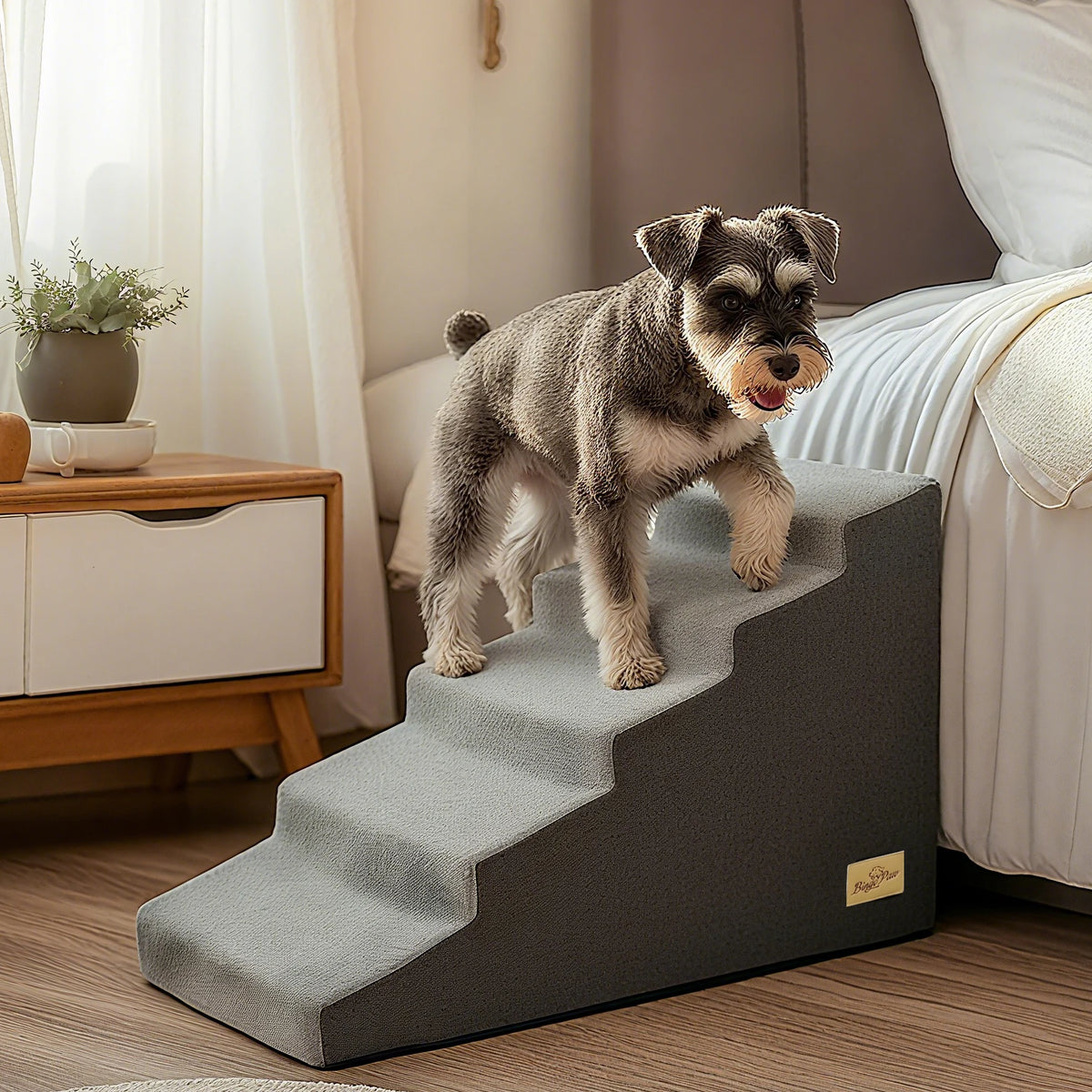 High Density Foam Pet Stairs Non Slip Washable Cover