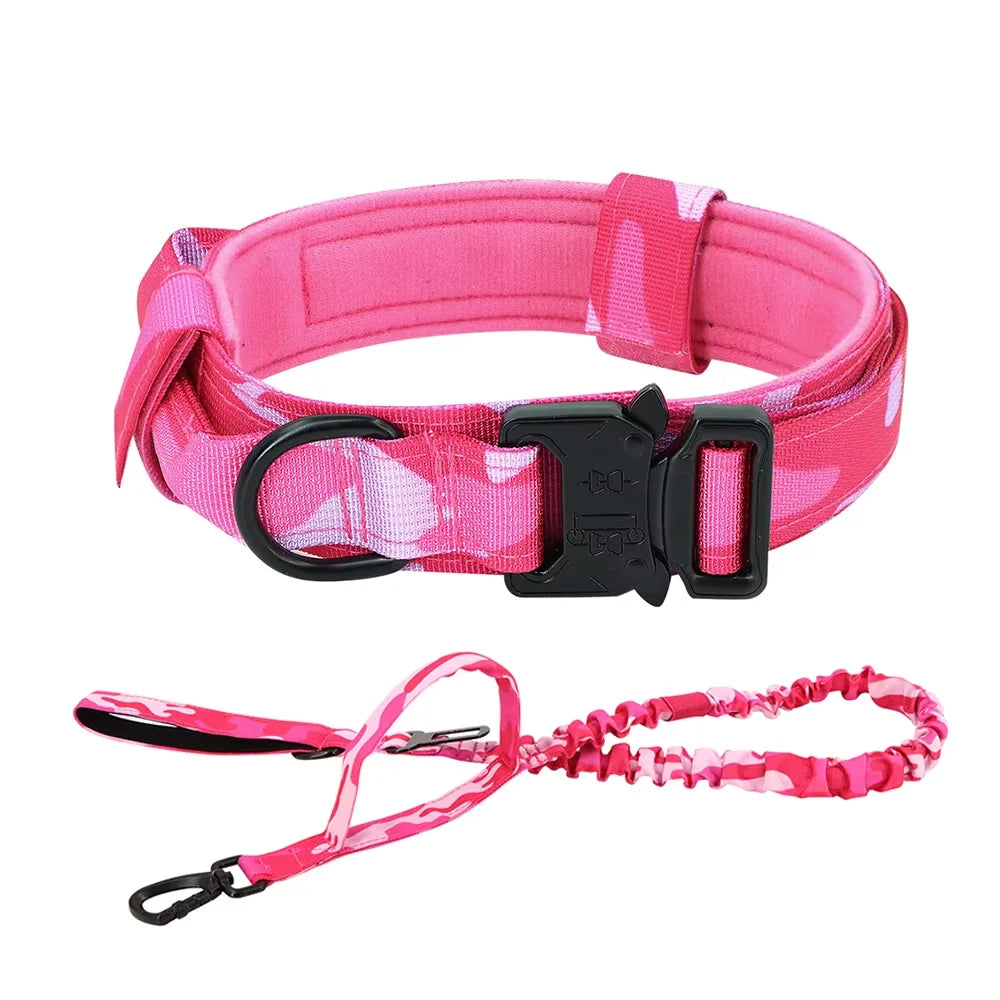 Petravel Adjustable Tactical Nylon Dog Collar Quick Release Buckle