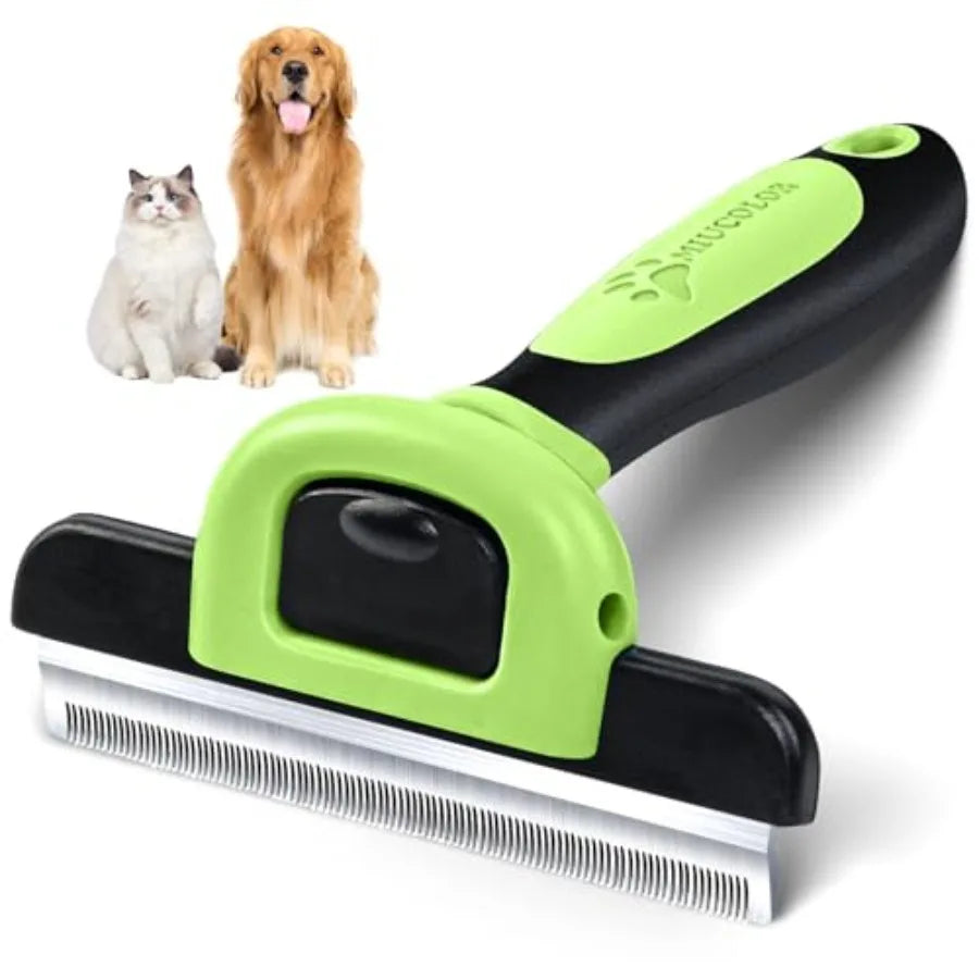 Pet Grooming Brush Deshedding Tool For Dogs Cats Stainless Steel