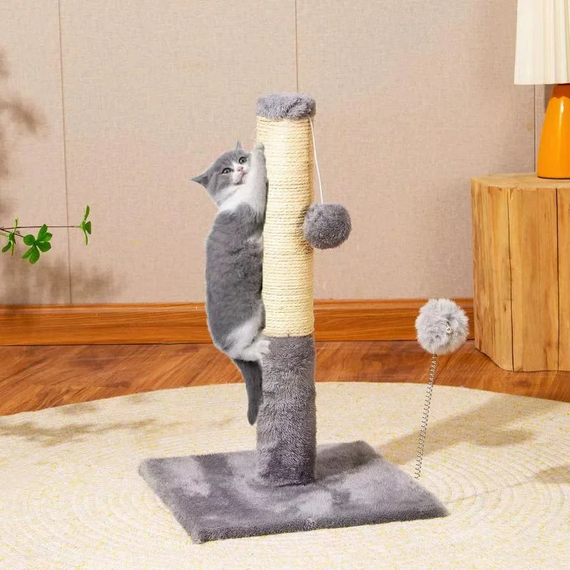 Vertical Sisal Cat Scratcher, Wear-resistant & Scratch-resistant, Lint-free, Detachable Minimalist Cat Scratching Post