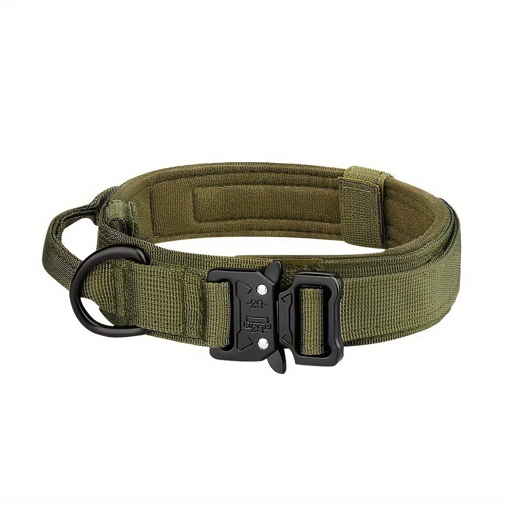 Petravel Adjustable Tactical Nylon Dog Collar Quick Release Buckle