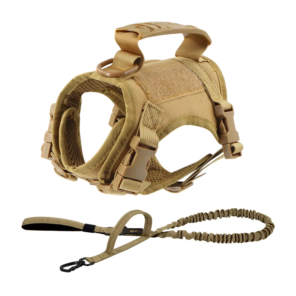 Adjustable Tactical Nylon Harness Leash Set For Small Pets