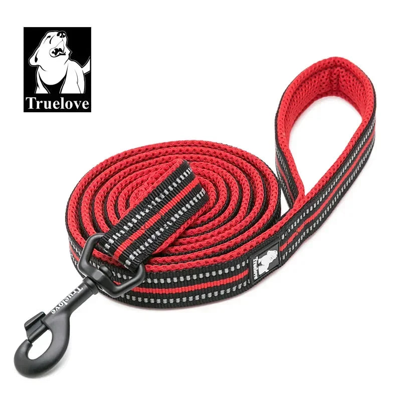 Truelove Padded Reflective Nylon Dog Walking Leash With Quick Release