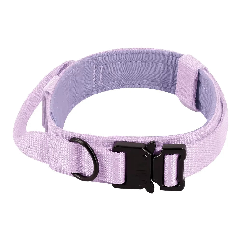 Petravel Adjustable Tactical Nylon Dog Collar Quick Release Buckle