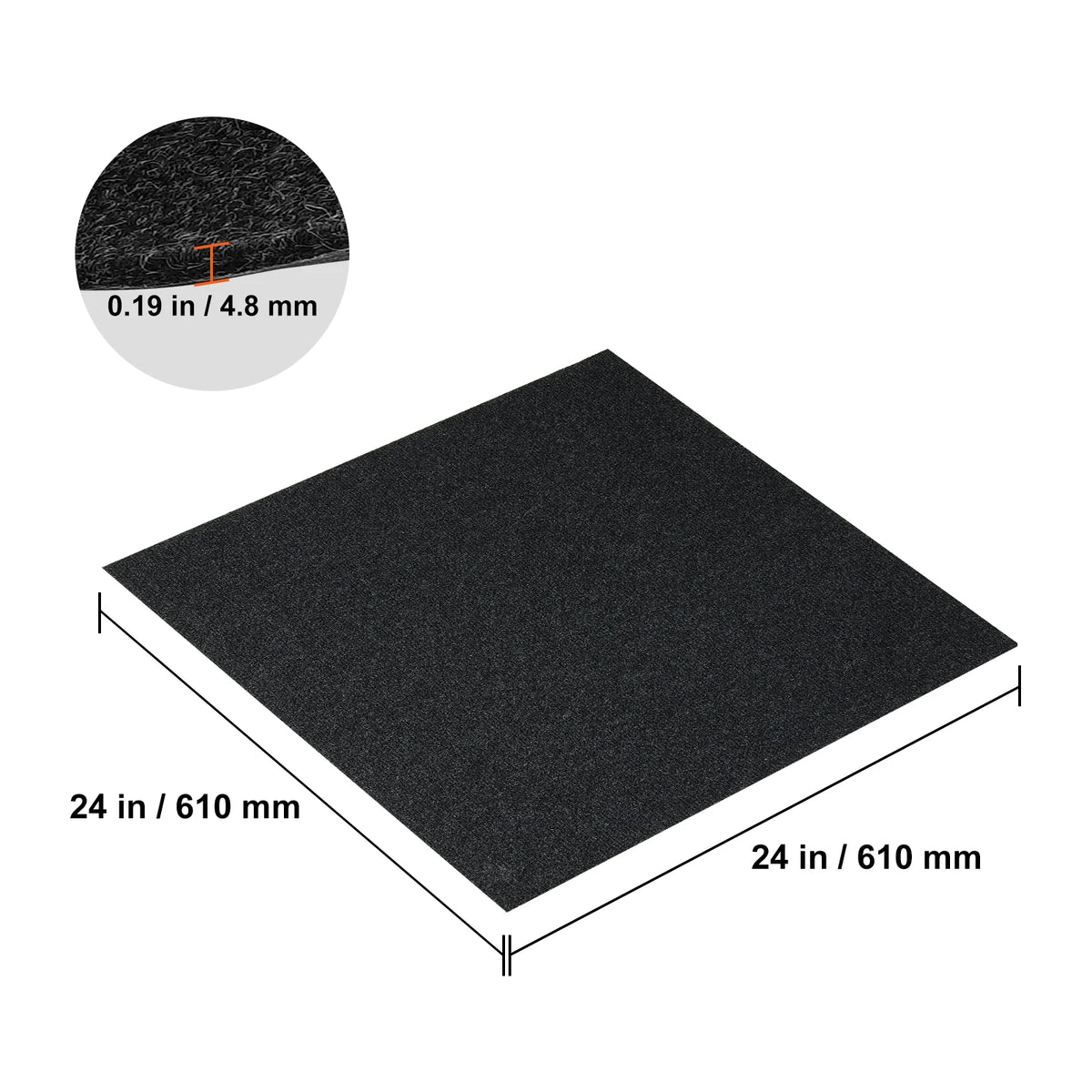 SucceBuy Carpet Tiles Peel & Stick Self Adhesive Carpet Floor Tile Soft Padded Carpet Tiles Bedroom Living Room Indoor Outdoor