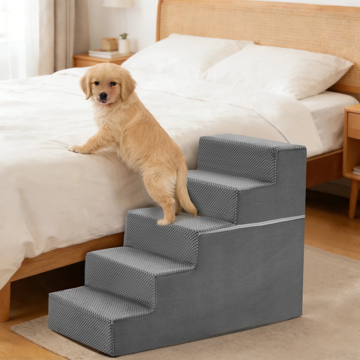 Foam Pet Stair Ramp Indoor Nonslip Steps For Small Dogs