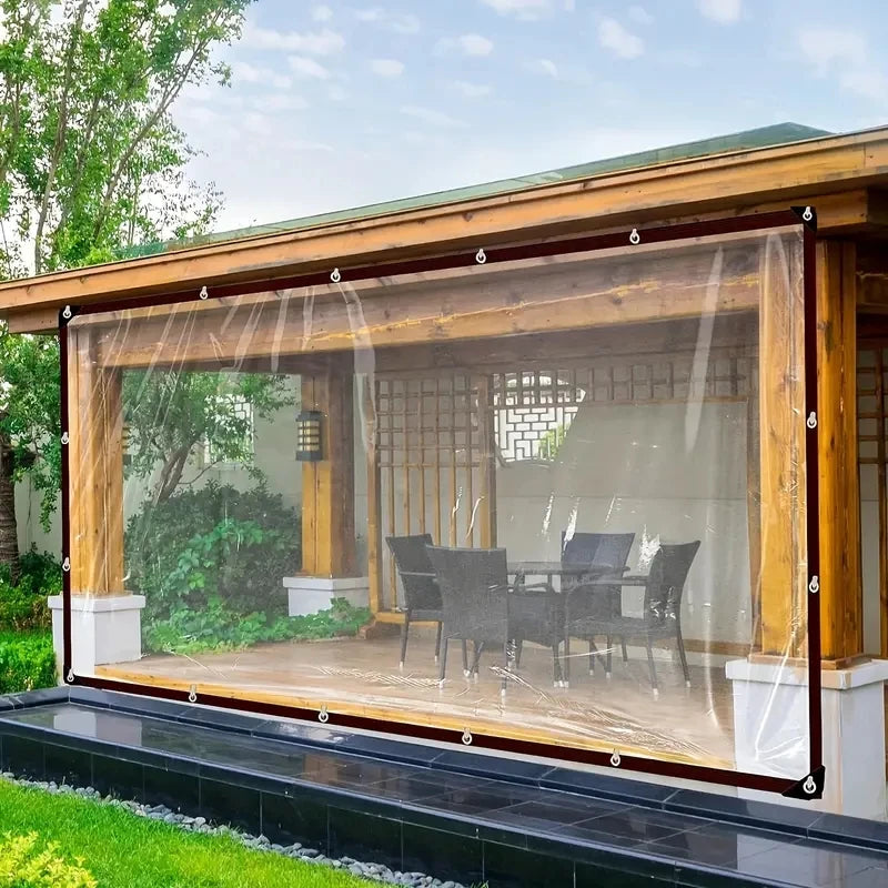 Transparent Waterproof Cloth Thickened Oilcloth Garden Rainproof Plastic Cloth Plant Cold-proof Heat Insulation Tarpaulin