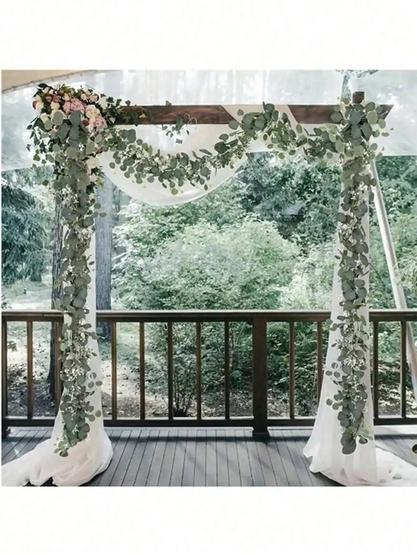 1/3/4/5/6/7/8/9pcs 180cm Eucalyptus Vine Decoration, Made Of Nylon Material, Suitable For Birthday Party, Room, Yard, Living Room, Baptism, Background Decoration, Home Decor, Artificial Plant, Autumn Decoration, Room, Tableto