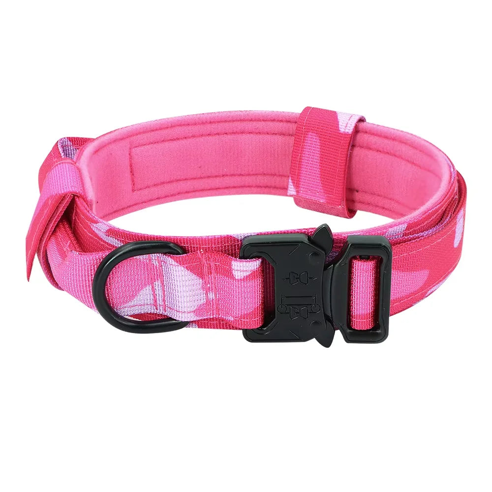 Petravel Adjustable Tactical Nylon Dog Collar Quick Release Buckle