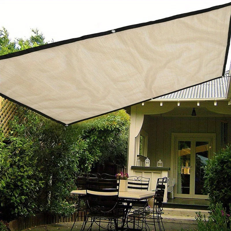 Outdoor Sunshade Nets, Outdoor Spaced Sunshade Nets, Plant Sunshade Nets Lightweight, High-Density, Uv-Resistant, and Reinforced Nets, Suitable for Dog Houses and Porches.