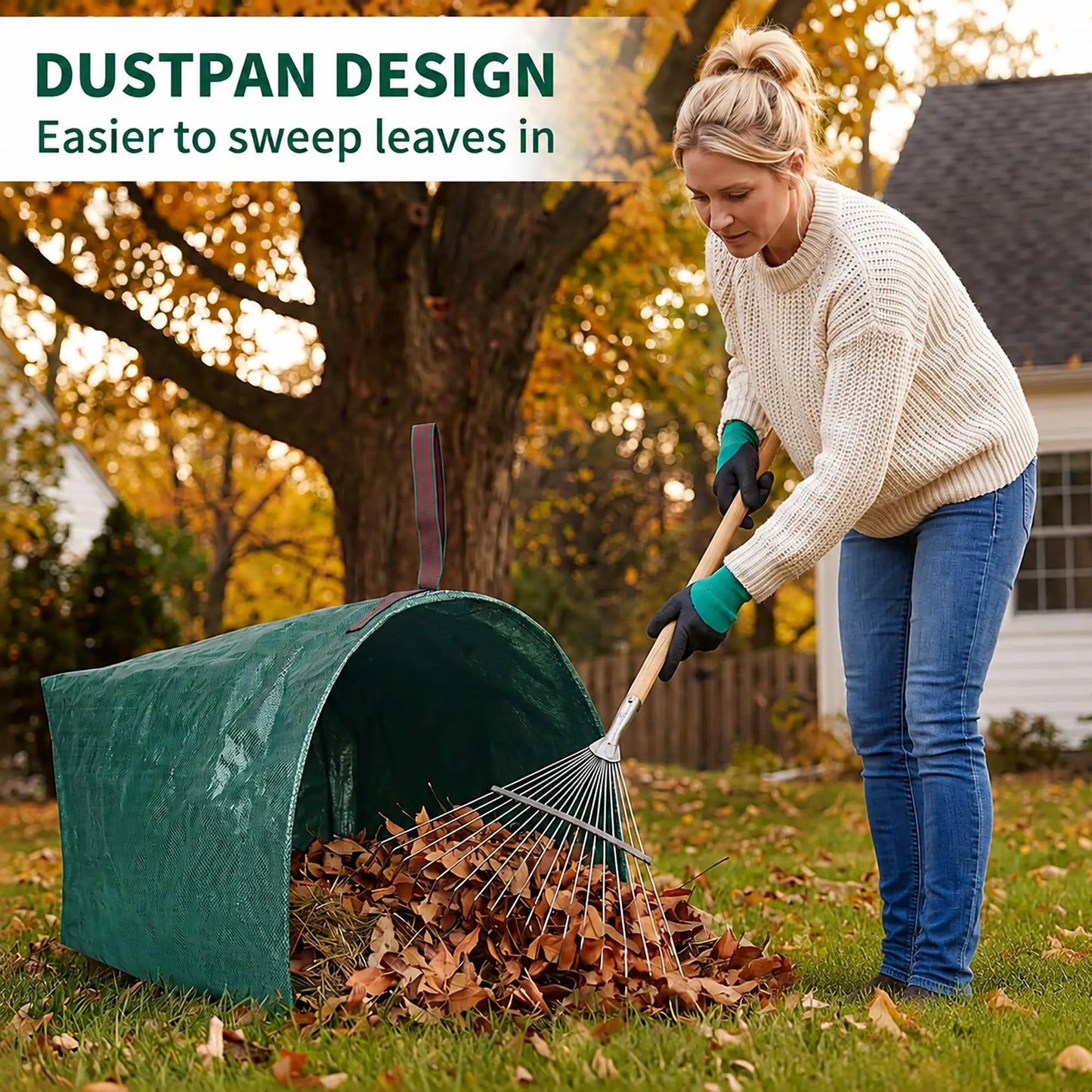 HiMISS Reusable Self Standing Yard Waste Leaf Cleanup Bags