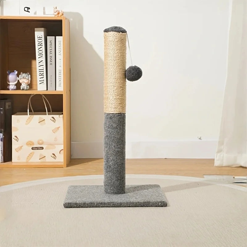 Vertical Sisal Cat Scratcher, Wear-resistant & Scratch-resistant, Lint-free, Detachable Minimalist Cat Scratching Post