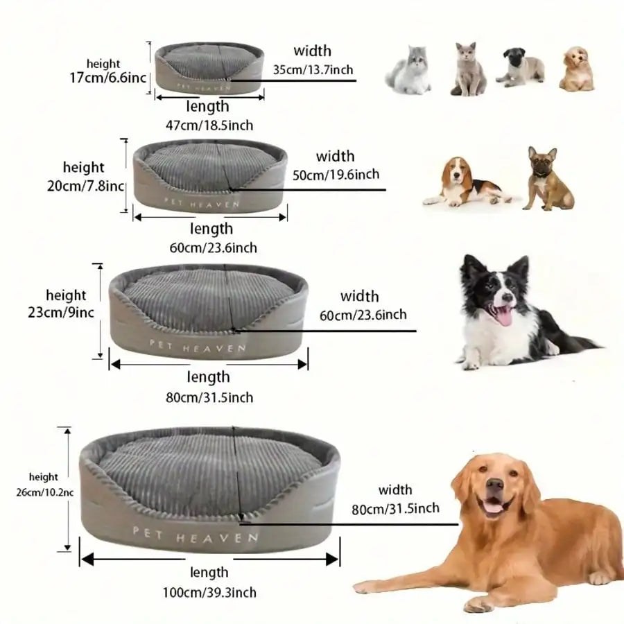 Premium Machine Washable Cotton Pet Bed For Dogs And Cats