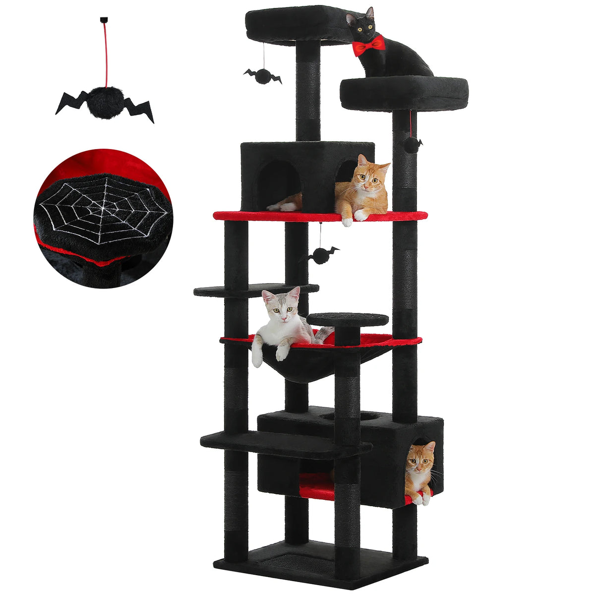 PAWZ Road Cat Tree Tower With Scratching Posts Hammock Condo