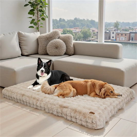 Borwart Ultra Plush Washable Dog Bed With Removable Cover