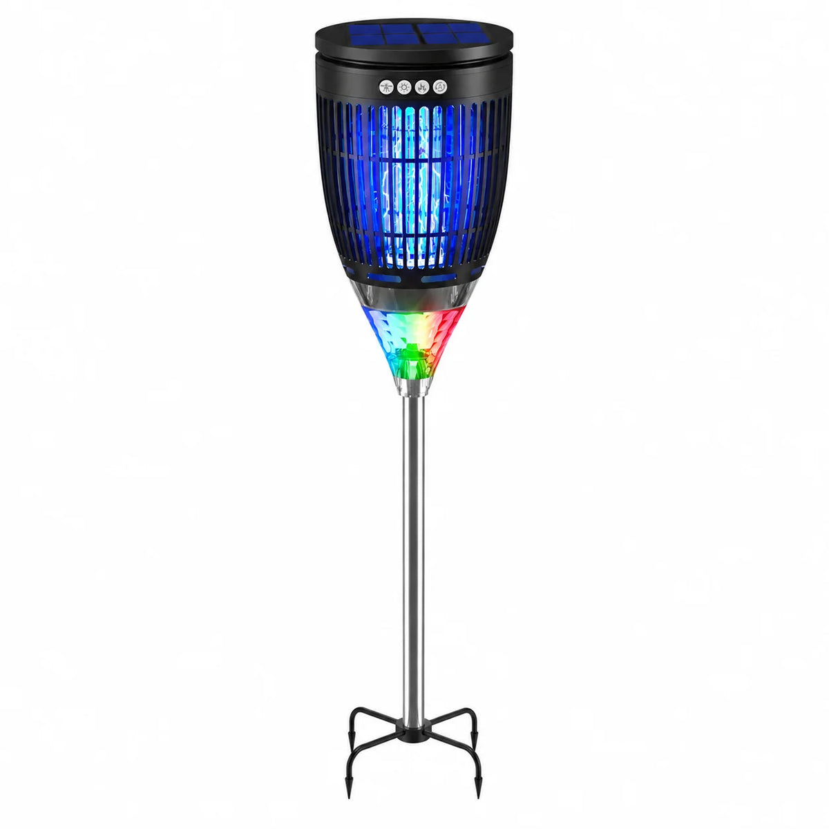 Solar Bug Zapper Outdoor,4200V 3-in-1 Mosquito Zapper 4200V 3-in-1 Mosquito Zapper for Yard Garden 2000 Sq Ft