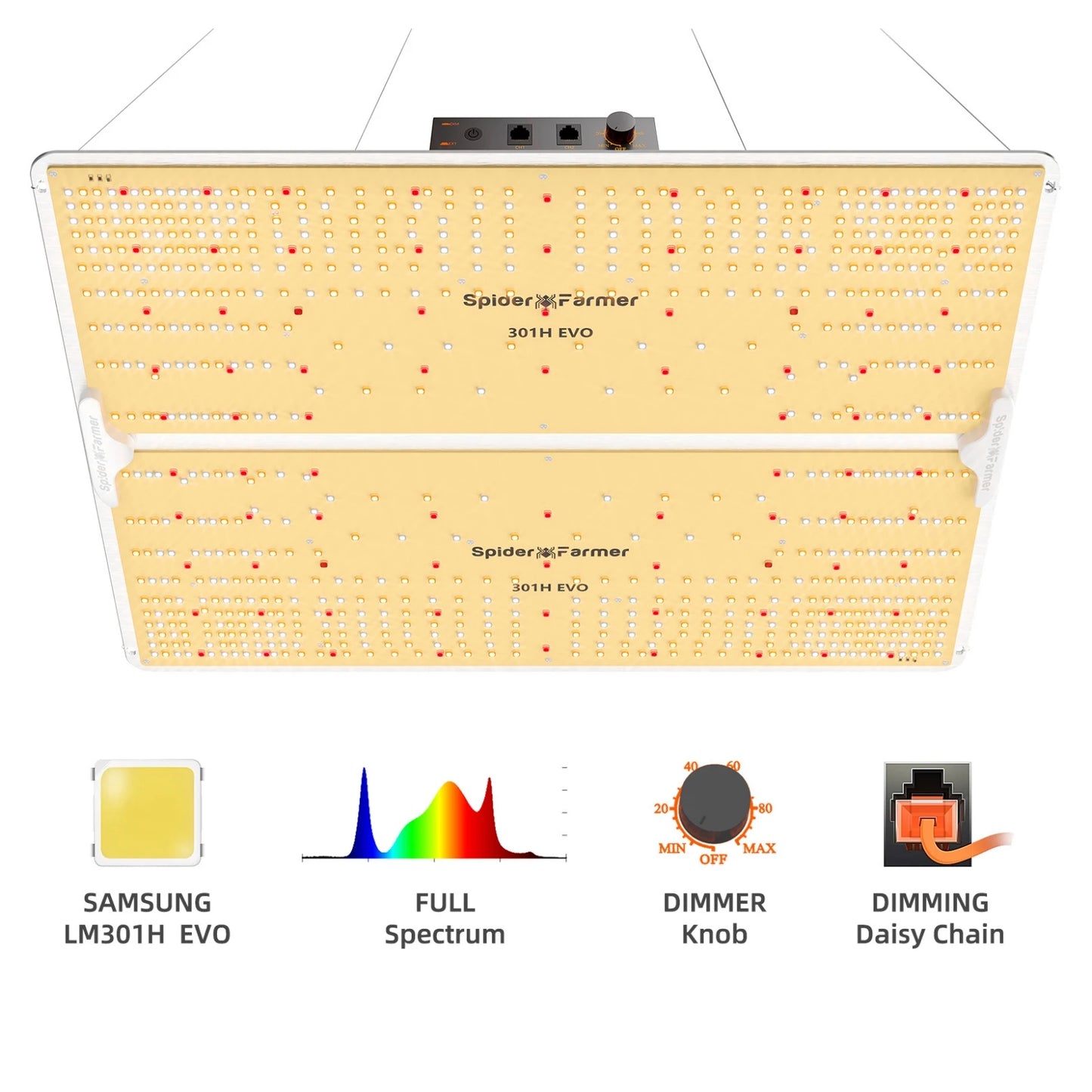 Spider Farmer SF Series LED Grow Light Dimmable SF1000 2000 4000 Full Spectrum Sunlike Phytolamp for Hydroponics Grow Tent