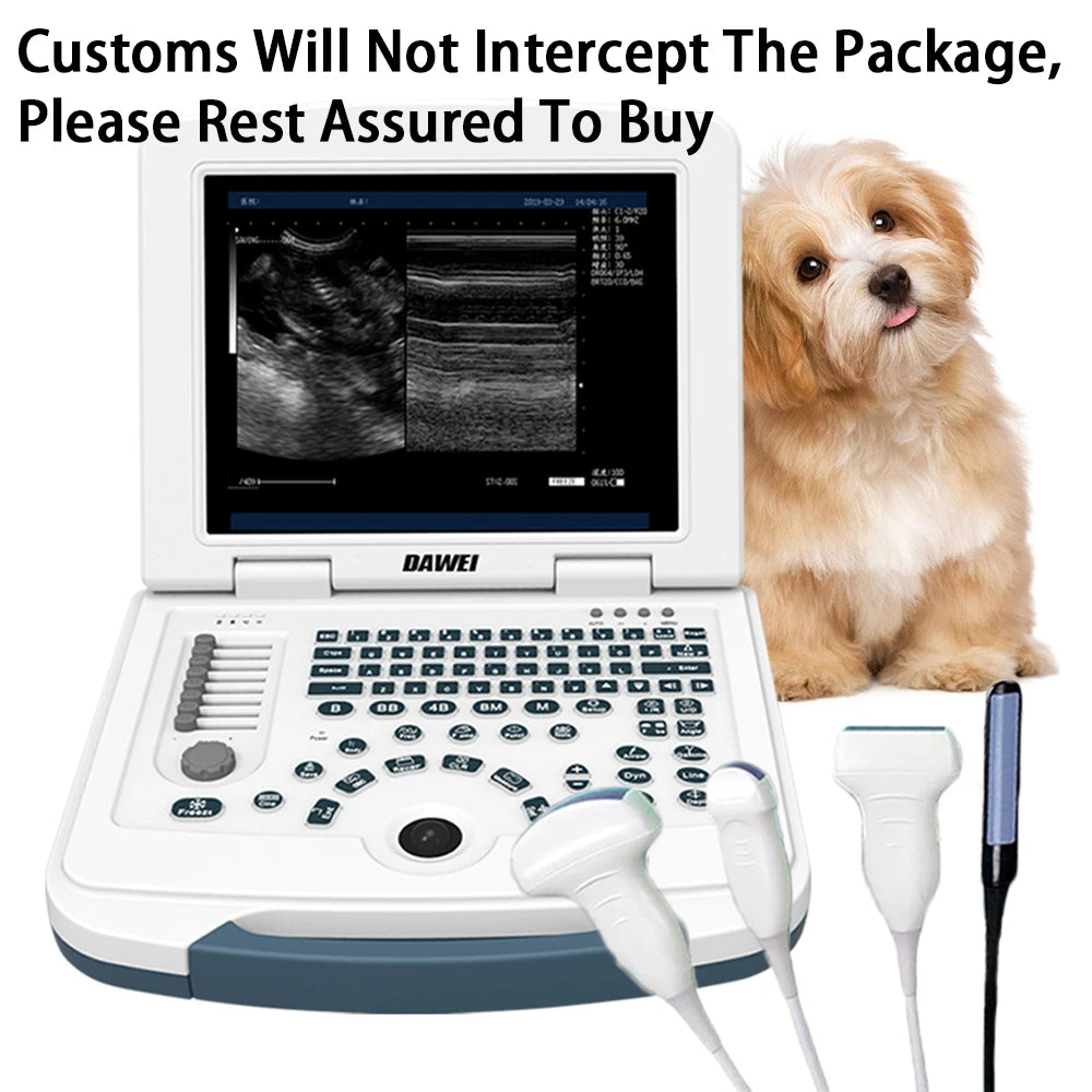 Dawei 3.5MHz Vet Portable Ultrasound Scanner for Dog Cat Pregnancy