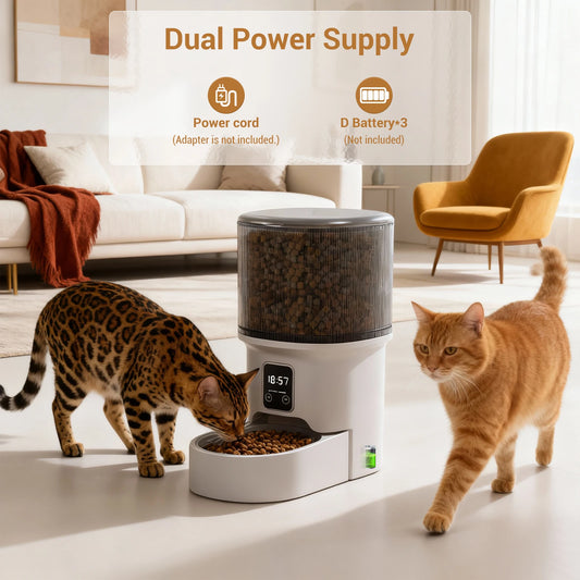 HiMISS Automatic Pet Feeder With Timer And Portion Control