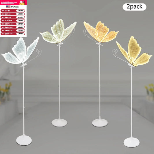 48W LED Strip Light LED 2pcs Wedding Butterfly Floor Lamp Hanging Light Romantic Hanging Wedding Butterfly Decoration Props