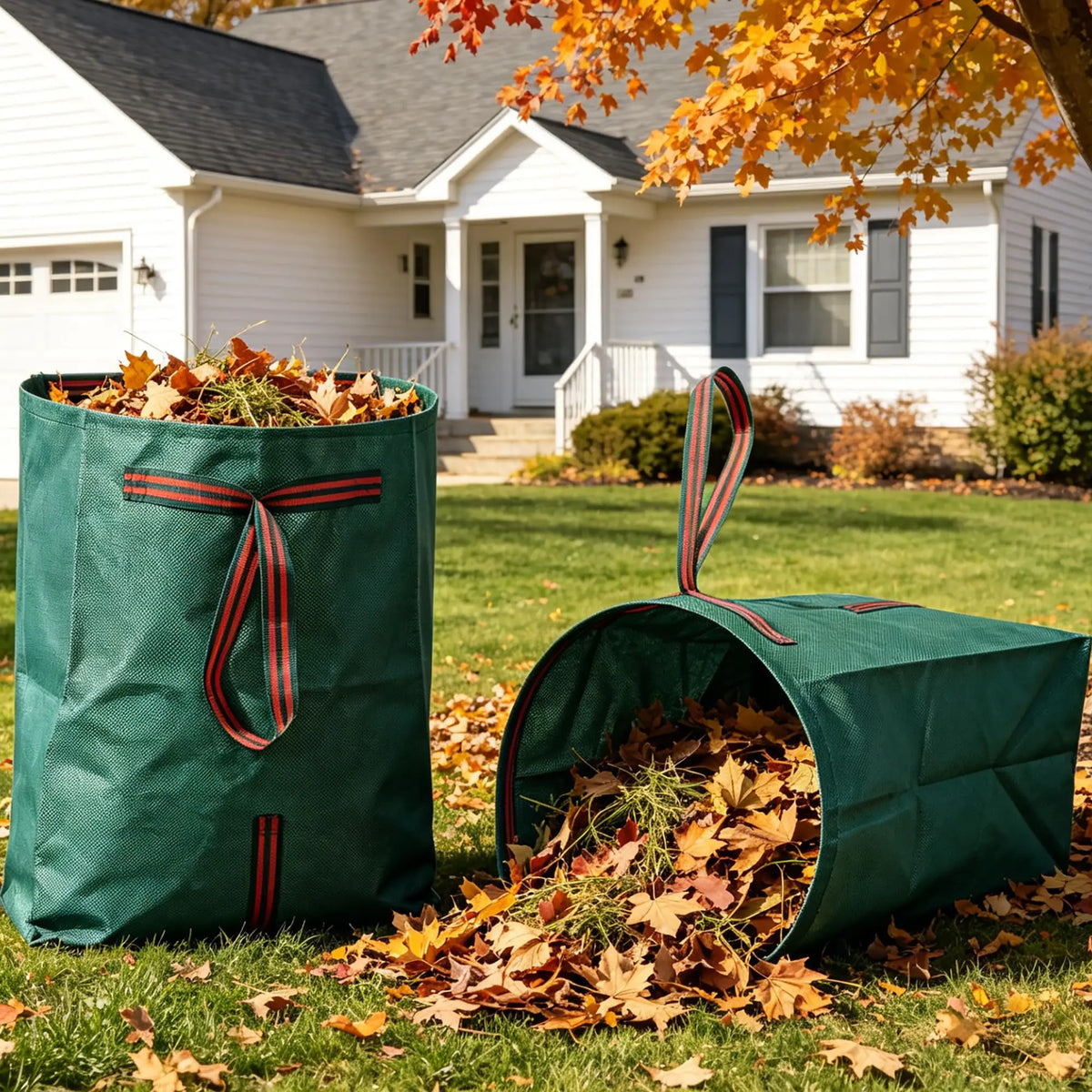 HiMISS Reusable Self Standing Yard Waste Leaf Cleanup Bags