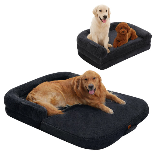 PAWZ Road Foldable Plush Dog Bed With Washable Cover