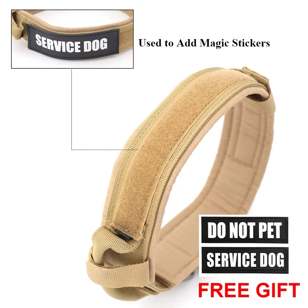 Petravel Adjustable Tactical Nylon Dog Collar Quick Release Buckle