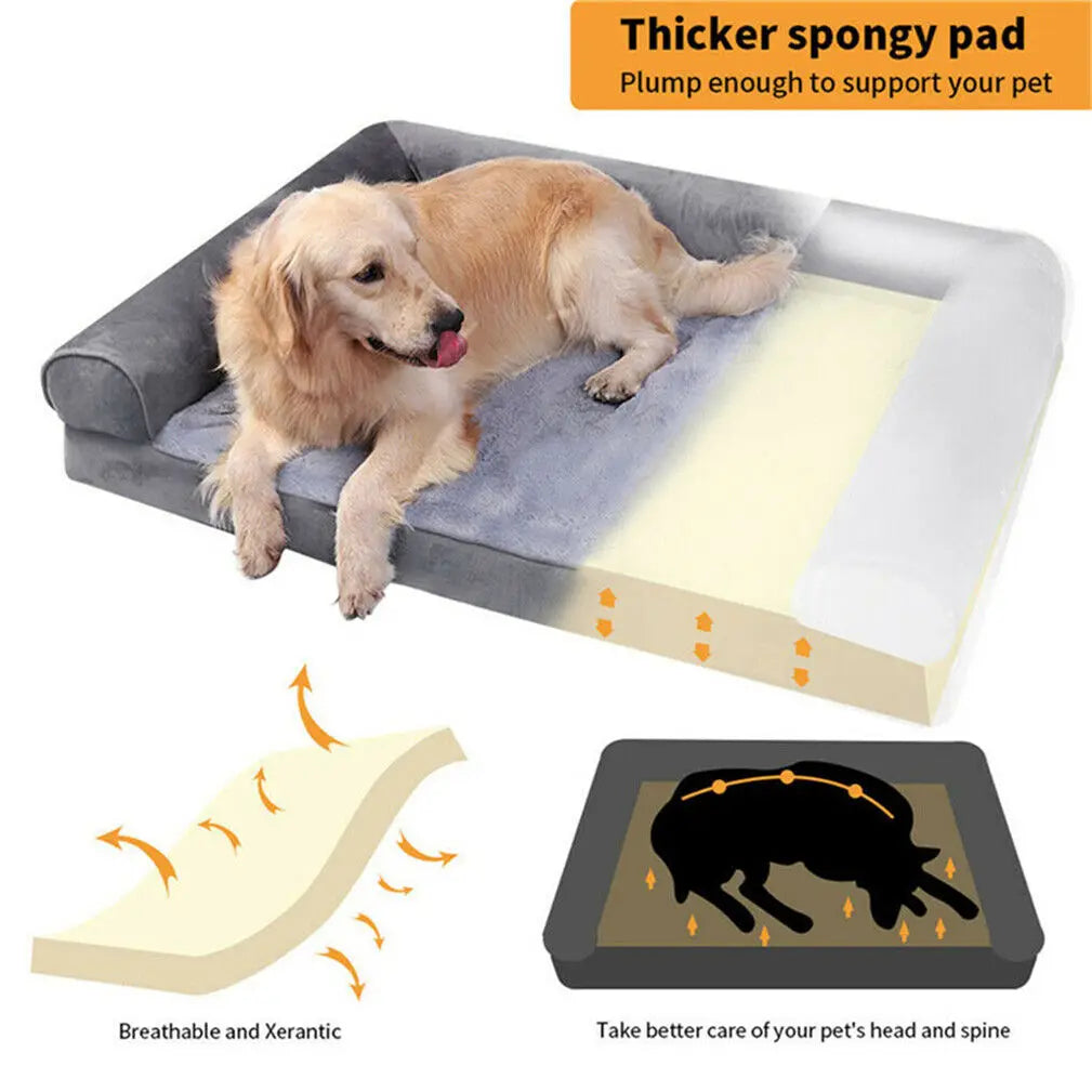 BINGOPAW Extra Large Orthopedic Dog Bed With Removable Washable Cover