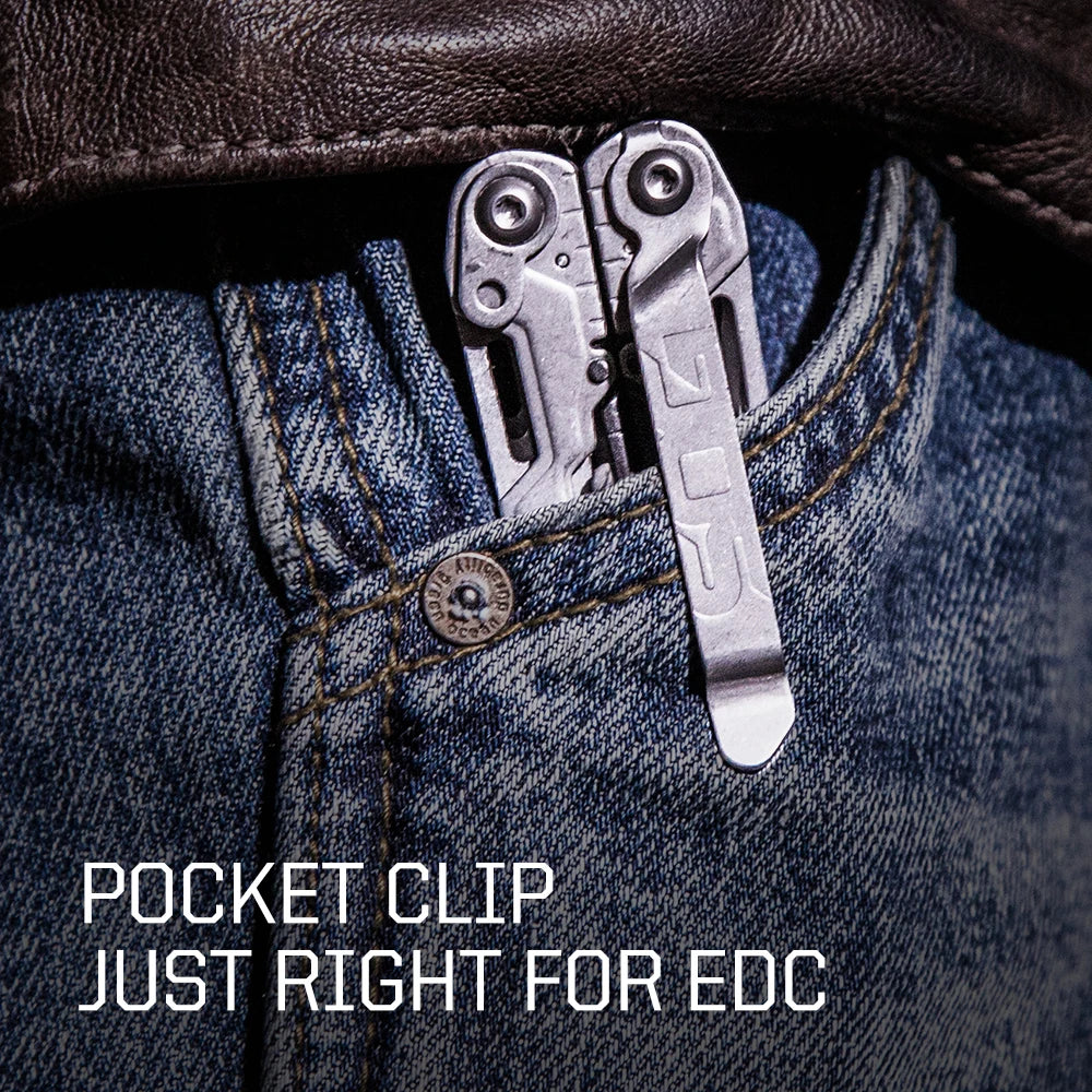 SOG 18 in 1 PowerPint Mini Multi-tool Compact Stainless Steel Lightweight EDC Multifunctional Hand Tools with Folding Pliers Pocket Knife Screwdrivers Scissors Bottle Opener For Outdoor Survival Fishing Cycling DIY Home Repai