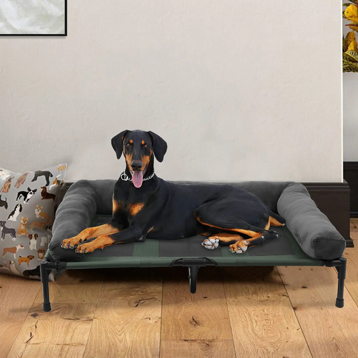 BINGOPAW Breathable Elevated Dog Bed Raised Mesh Pet Hammock Frame