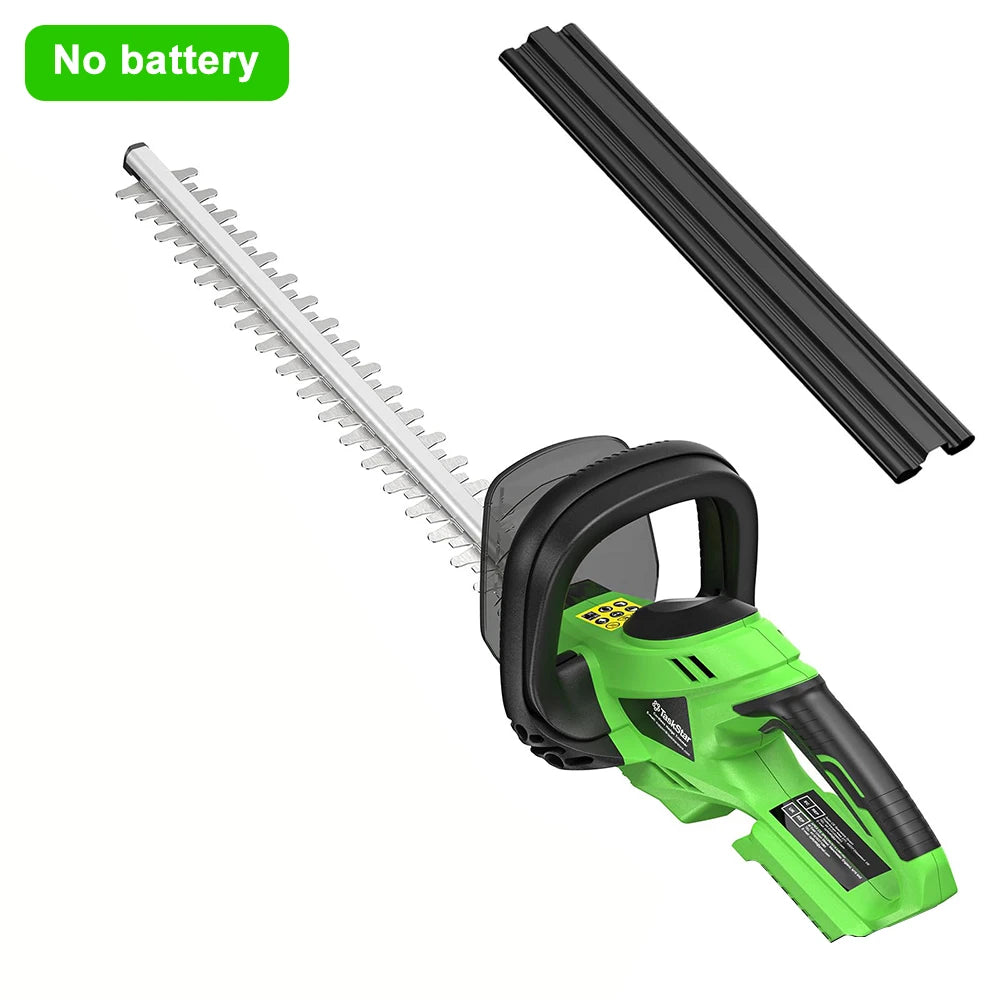 TaskStar Electric Hedge Trimmer 22 Inch Cordless Bush Trimmer 550MM Double Edge Blade for Yard Trimming Landscaping Gardening Hedge Shears with 2 4.0Ah Rechargeable Batteries