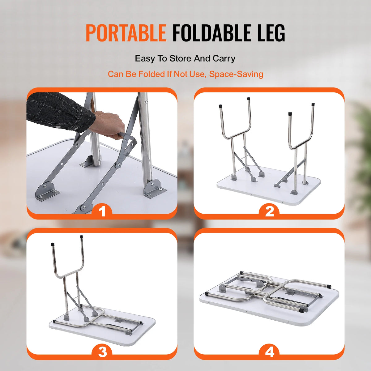 SucceBuy Foldable Pet Grooming Table With Arm Clamps