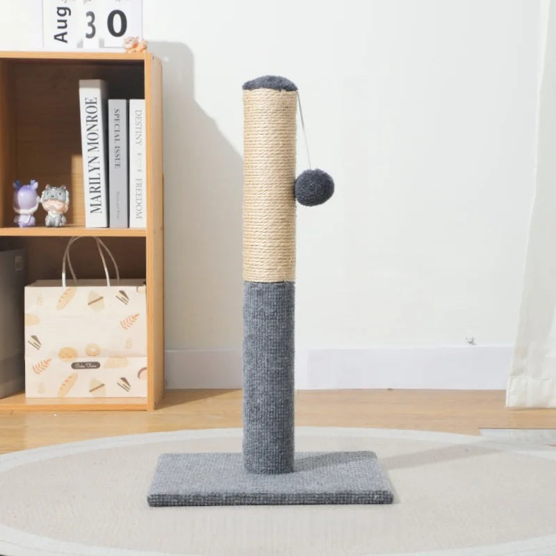 Vertical Sisal Cat Scratcher, Wear-resistant & Scratch-resistant, Lint-free, Detachable Minimalist Cat Scratching Post